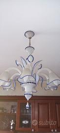 Lampadario in vetro di murano