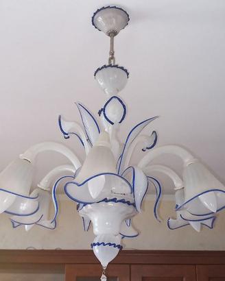 Lampadario in vetro di murano