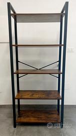 Mobiletto stile vintage acciaio-legno H152xP30xL66