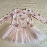 Vestito orsetti tulle monnalisa 18/24 mesi