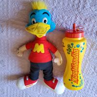 Mascotte Mirabilandia e borraccia anni 90