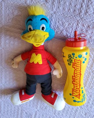 Mascotte Mirabilandia e borraccia anni 90