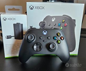 Controller XBOX wireless nero + Kit rechargeable