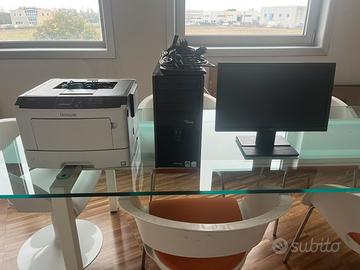 PC Desktop - Monitor Acer - Stampante Lexmark
