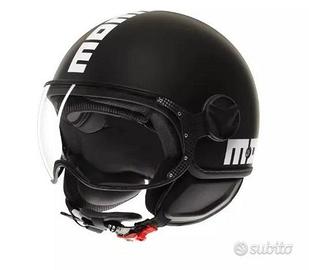 CASCO MOMO DESIGN FGTR CLASSIC NERO OPACO BIANCO