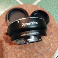 adattatore commlite per canon EF a sony E