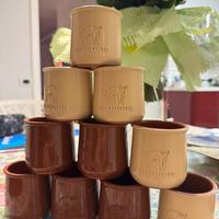 Vasetti in terracotta smaltata