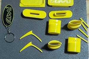 Accessori interni per Citroen Ami - Giallo + port.