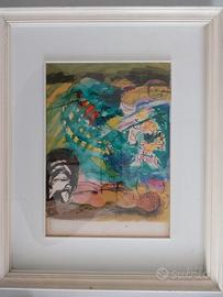  Litografia Originale a Colori "Satyricon" (1968)