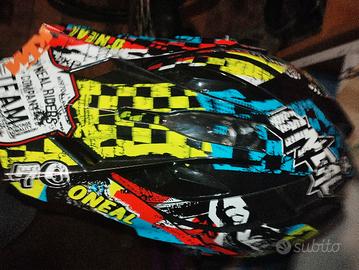 casco motocross bambino O'Neal e occhiali Progrip