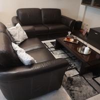 Divani Chateau d'ax 3 posti e 2 posti in vera Pell