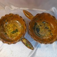 Svuotatasche o tegami ornamentali in terracotta sm