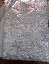 Abaya bianca con sottoveste (nuovo)
