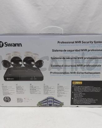 SWANN - KIT NVR 2TB 8CH + 4 CAM 4K-WHITE NUOVO