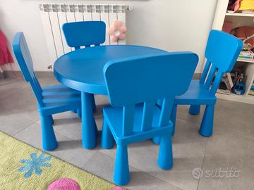 Tavolino e sedie Ikea bambino