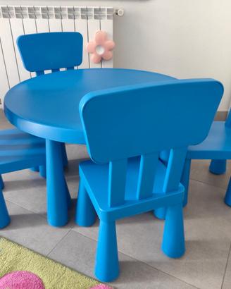 Tavolino e sedie Ikea bambino