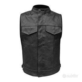 Gilet Per Bikers In Pelle