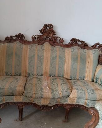 divano stile barocco 