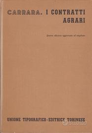Carrara I contratti agrari UTET 1959