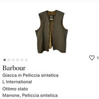 barbour pellicciotto interno