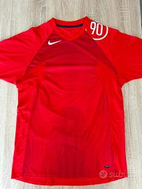 T-shirt tecnica Nike Total 90 rossa running sport