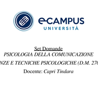 PANIERE PSICOLOGIA DELLA COMUNICAZIONE ECAMPUS