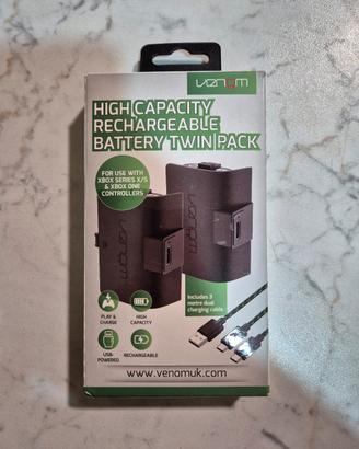Venom batterie ricaricabili per controller xbox