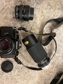 Nikon EM reflex + 3 obiettivi