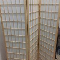 Paravento separe a tre pannelli