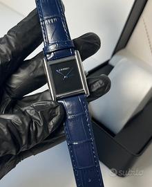 Seiko Mod Tank Pelle Blu