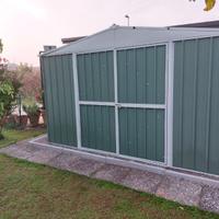 Box in Acciaio da giardino 360x345cm verde