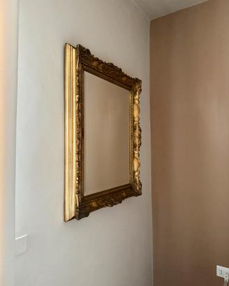 Specchio vintage barocco dorato grande