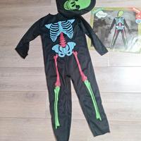 Costume Carnevale  da bambino abito scheletro