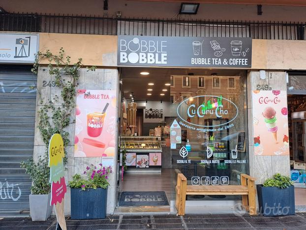 Negozio bubble tea e gelateria Viale trastevere