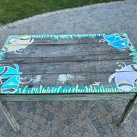 Tavolo antico decappato