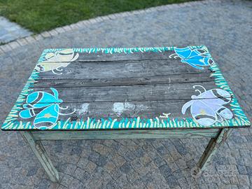 Tavolo antico decappato