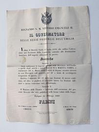 Manifesto Risorgimentale 16 Febbraio 1860