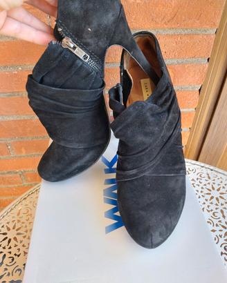 Tronchetti ZARA WOMAN scamosciati - Tg. 38 nere