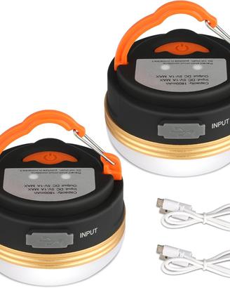 4x Lanterne da Campeggio magnetica, Impermiabile