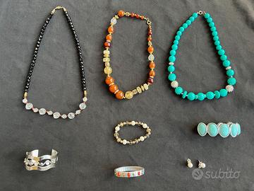bigiotteria collane e bracciali 8 pezzi