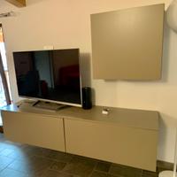 Set mobili TV soggiorno sospesi - 2 pezzi