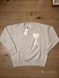 Felpa Ami Paris Grigio M
