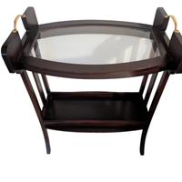 Tavolinetto Liberty , ripiano in vetro