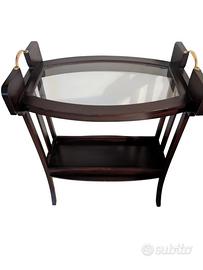 Tavolinetto Liberty , ripiano in vetro