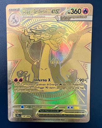 Pokemon Mega Chatizard X EX 360 PV olografico