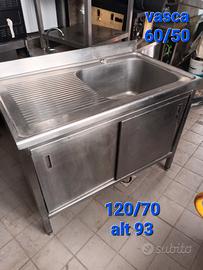 lavello acciaio inox armadiato 