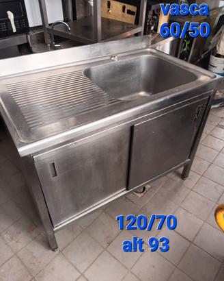 lavello acciaio inox armadiato 