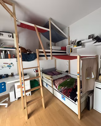 Letto a castello a tema pirati