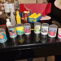 Barattoli scatole cibo gioco cucina vintage