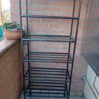 scaffale in ferro vintage 